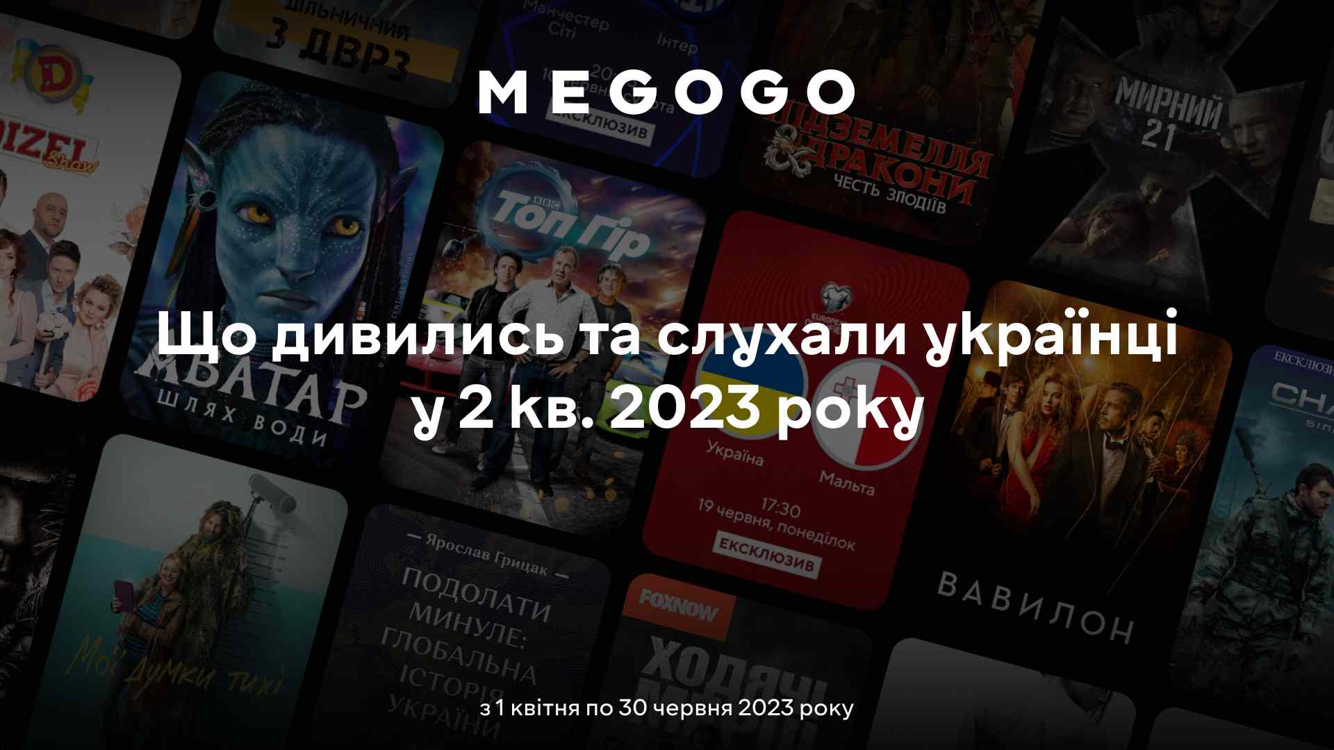 Рейтинг MEGOGO: «Мирний-21», воєнні подкасти, Ліга Чемпіонів з коміками та інші вподобання українців